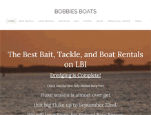 Tablet Screenshot of bobbiesboats.com